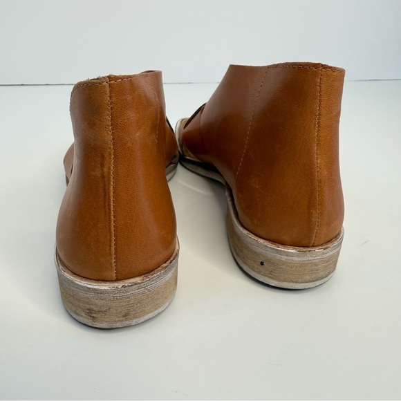 Free People Sun Valley Flat Sandals Women Size 7 Leather Tan Color - Picture 6 of 14